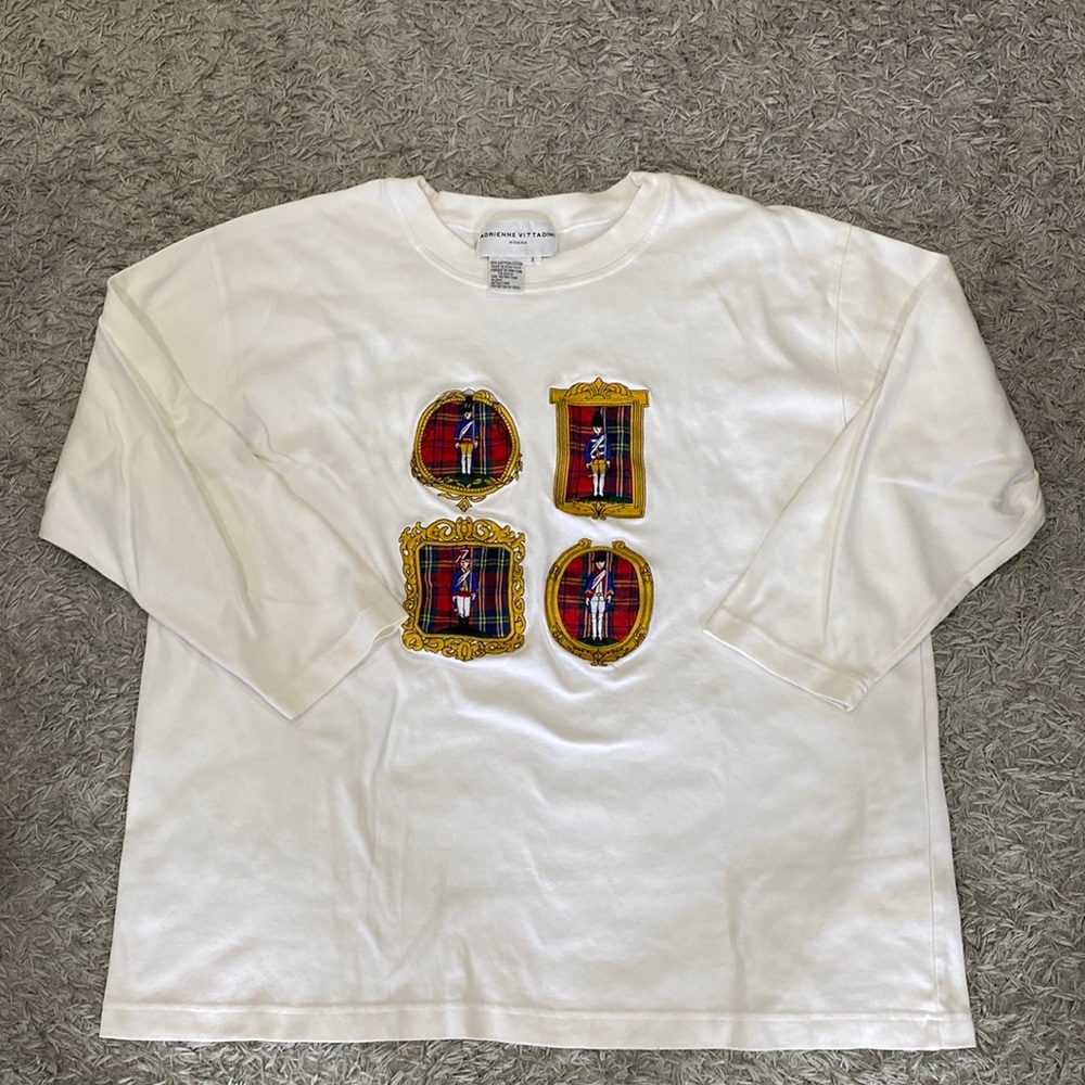 Adrienne Vittadini Vintage Womens Long Sleeve Tee (plus)